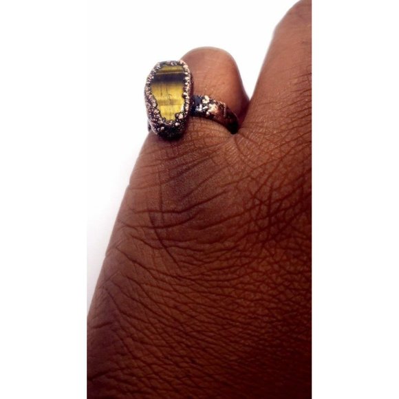 Coffin Tigers eye Ring size 5 - Picture 12 of 12